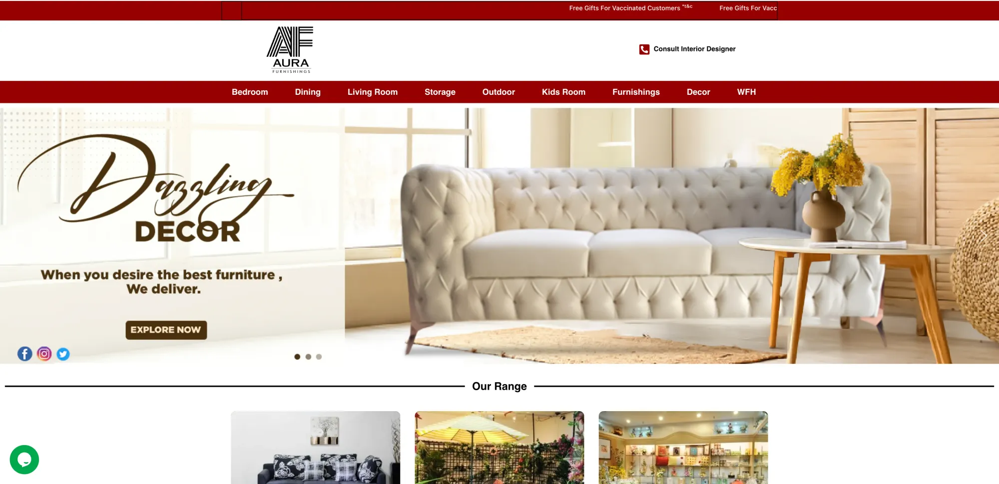 Aura Furnishings Furniture Store In Uttar Pradesh