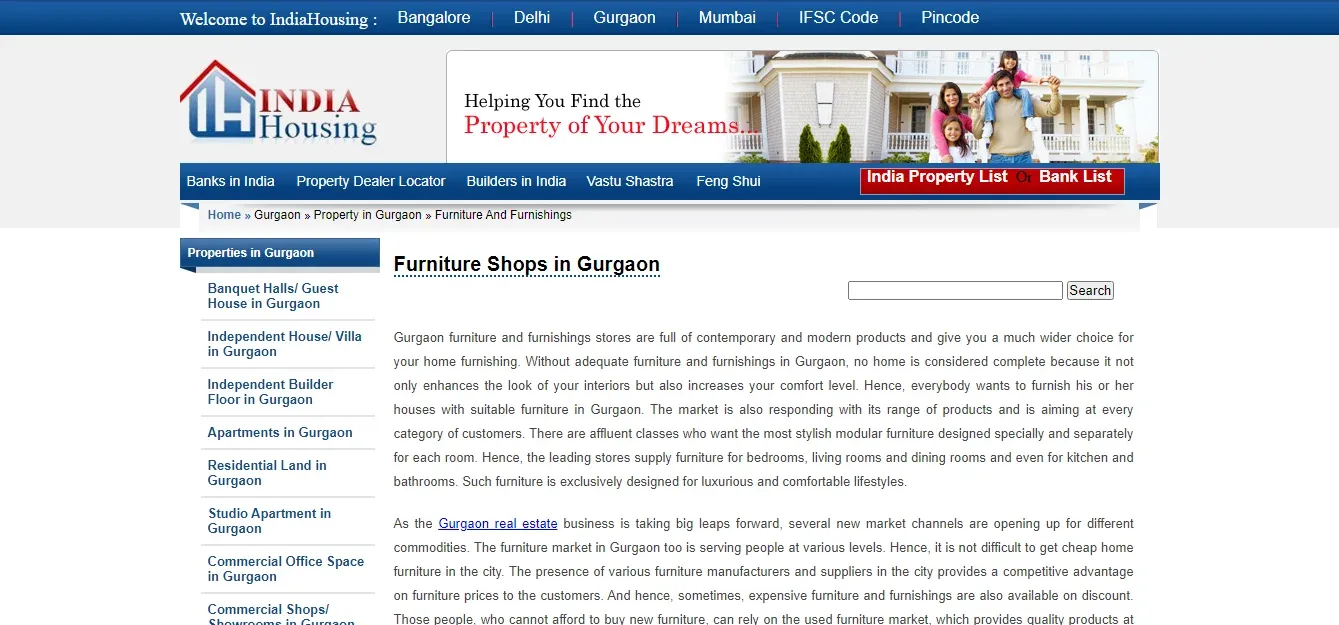 India Housing Top 10 Furniture Store In Gurgaon