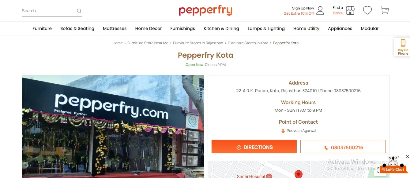 Pepperfry Top 10 Furniture Store In Kota