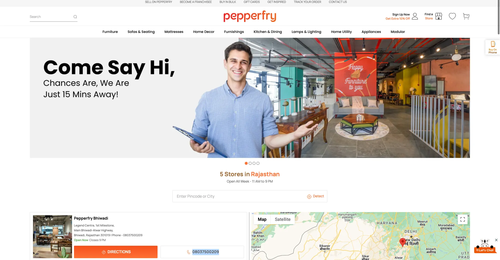  Pepperfry Furniture Store In Bhopal