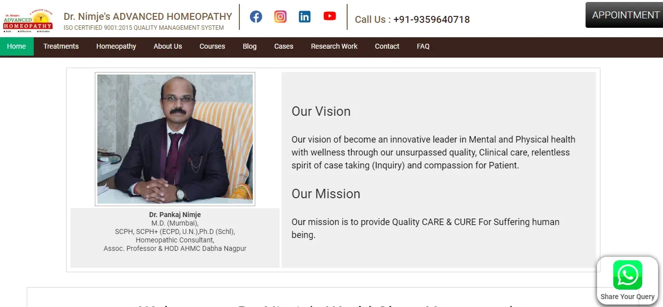 Dr. Nimje's Adavanced Homeopathy, Nagpur