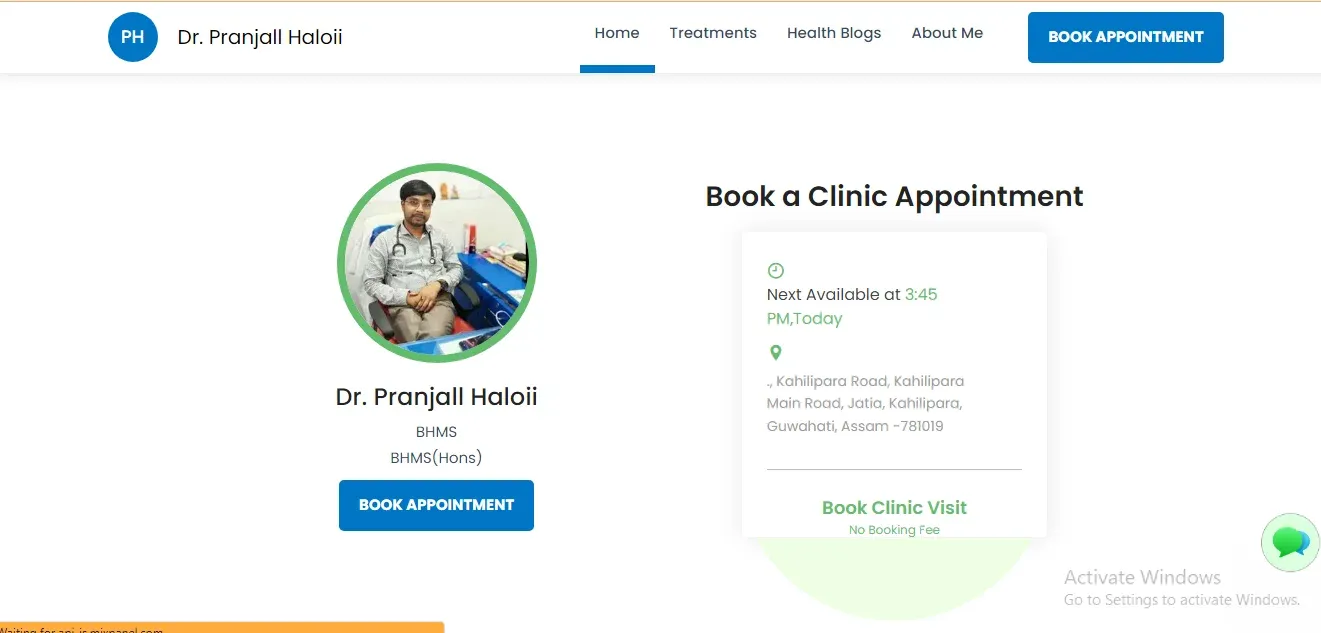 Dr. Pranjall Haloii Homeopathy, Guwahati