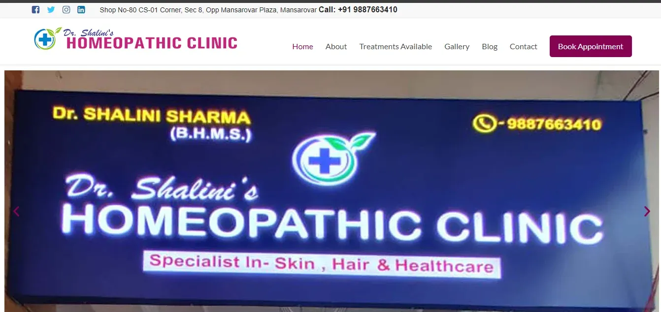 Dr Shalini’s Homeopathic Clinic, Jaipur