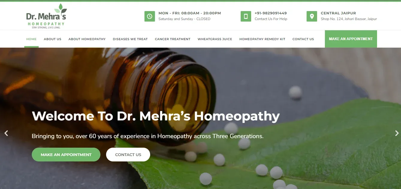 Dr Mehra’s Homeopathy, Jaipur