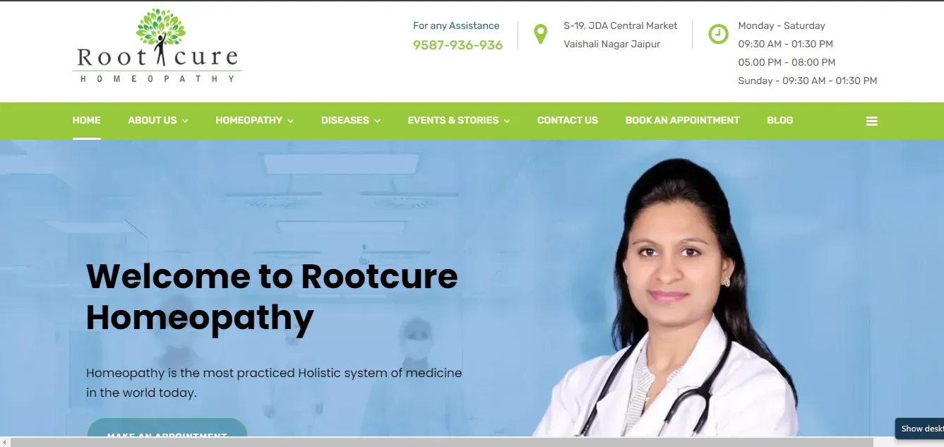 Rootcure Homeopathy Clinic, Jaipur