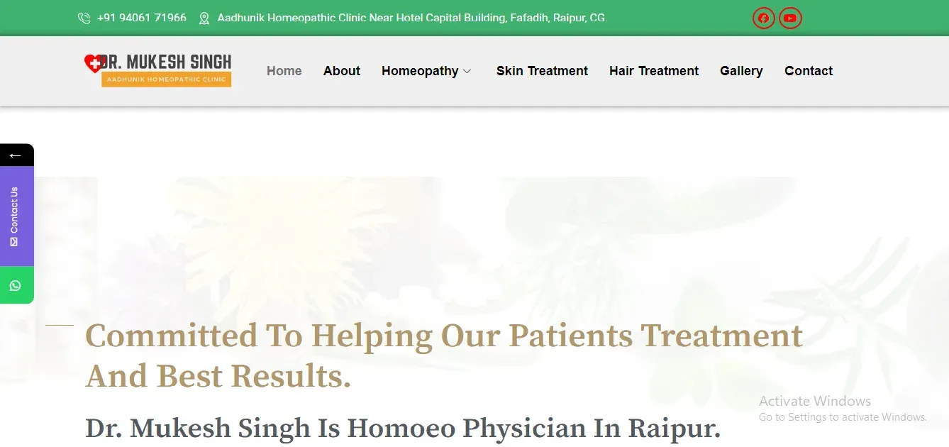 Dr. Mukesh Singh Homoeopathy , Raipur