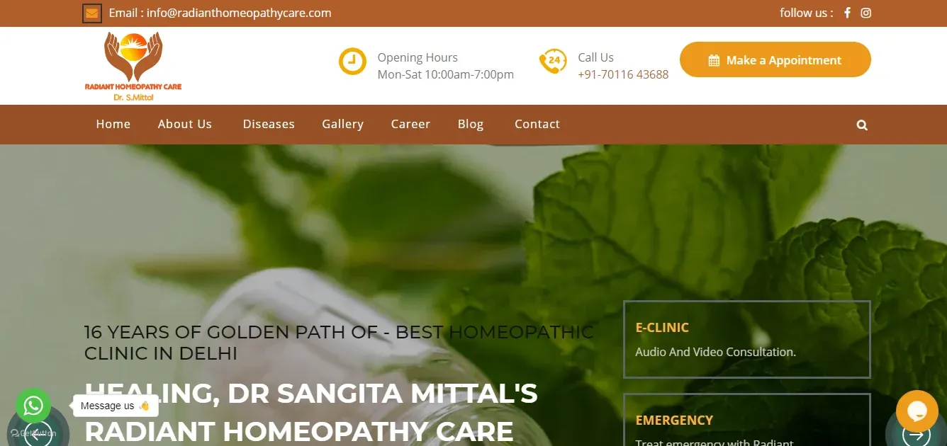 Radiant Homeopathy Care, Delhi