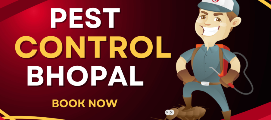 A Pest Control Cartoon with Mask who provide Pest Control In Bhopal