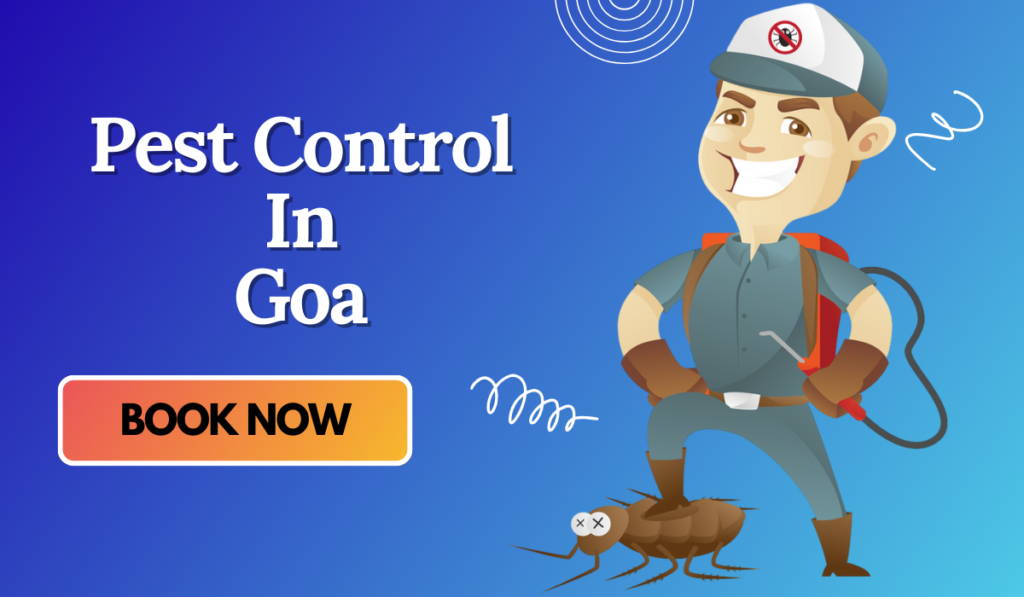 A Pest Control Cartoon with Mask who provide Pest Control In Goa