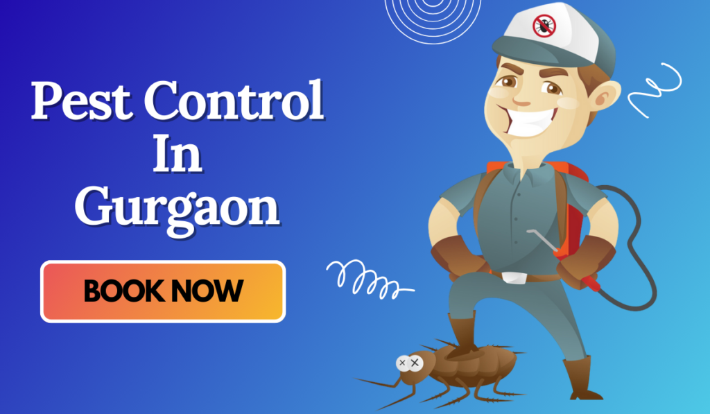 A Pest Control Cartoon with Mask who provide Pest Control In Gurgaon