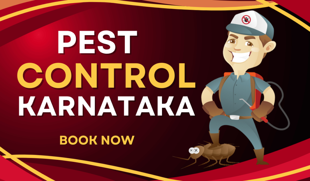 A Pest Control Cartoon with Mask who provide Pest Control In Karnataka