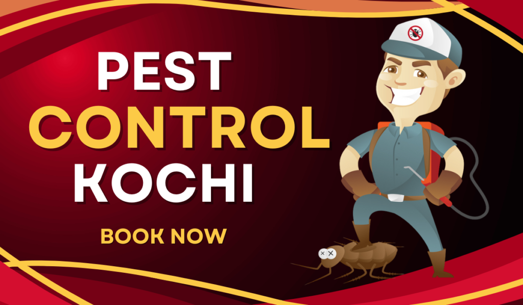 A Pest Control Cartoon with Mask who provide Pest Control In Kochi