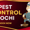 A Pest Control Cartoon with Mask who provide Pest Control In Kochi