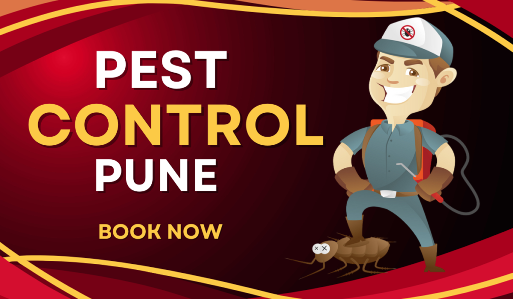 A Pest Control Cartoon with Mask who provide Pest Control In Pune