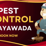 A Pest Control Cartoon with Mask who provide Pest Control In Vijayawada