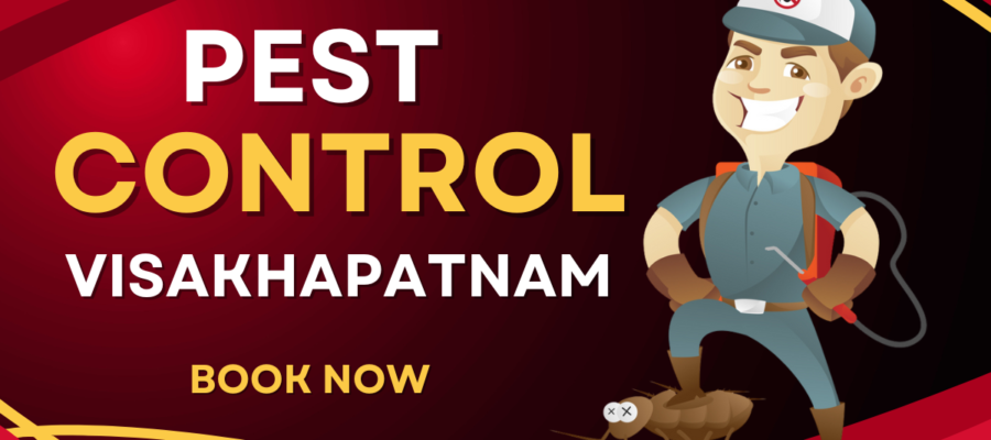 A Pest Control Cartoon with Mask who provide Pest Control In Visakhapatnam